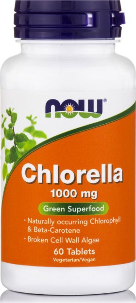 Now Foods Chlorella 1000mg Χλωρέλλα 60tabs