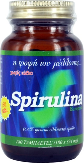 Algae Bio Spirulina Νιγρίτας 500mg Χωρίς Ιώδιο 70tabs