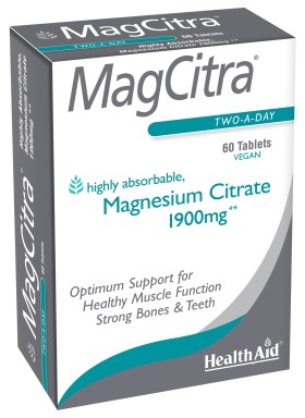 Health Aid MagCitra Magnesium Citrate 1900mg 60tabs
