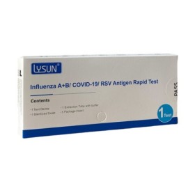 Lysun Influenza A+B / Covid-19 / RSV Διαγνωστικό Τεστ Ταχείας Ανίχνευσης Αντιγόνων Covid-19, RSV & Γρίπης A,B με Ρινικό Δείγμα