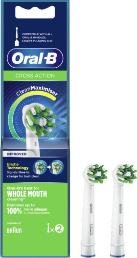 Ανταλλακτικά Για Οδοντόβουρτσες Oral-B Cross Action CleanMaximiser 2τμχ