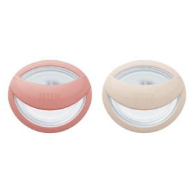 NUK MommyFeel Πιπίλα Σιλικόνης 0-9m Πορτοκαλί & Μπεζ 2τμχ 10.730.862