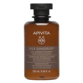 APIVITA Oily Dandruff Shampoo με Λευκή Ιτιά & Πρόπολη 250ml
