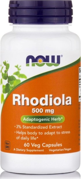 Now Rhodiola Τιτλοδοτημένο Εκχύλισμα Ροδιόλα 60caps