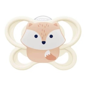 NUK Perfect Match Air Πιπίλα Σιλικόνης 0-6m Fox, Μπεζ 1τμχ 10.175.347
