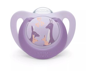 Nuk First Choice Ορθοδοντική Πιπίλα Σιλικόνης 18-36m Μωβ Καγκουρό 1τμχ 10.177.250