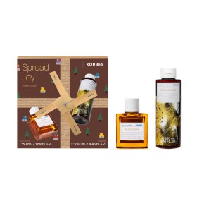 Korres PROMO 2023 Spread Joy Black Sugar με Eau De Toilette Black Sugar 50ml & Black Sugar Αφρόλουτρο Black Sugar 250ml