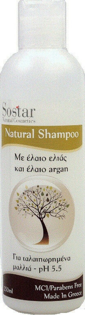 Sostar Shampoo Με Eλαιο Ελιάς & Argan 250ml