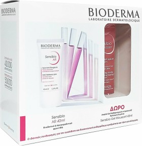 Bioderma Set Sensibio AR Kαταπραϋντική Κρέμα 40ml & Δώρο Sensibio Gel Moussant Απαλό Τζελ Καθαρισμού 45ml