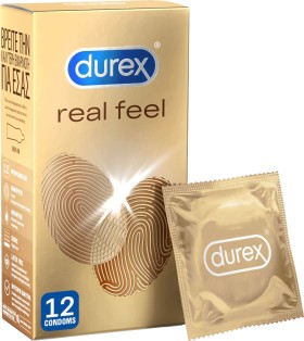 Durex Προφυλακτικά Real Feel 56mm 12τμχ