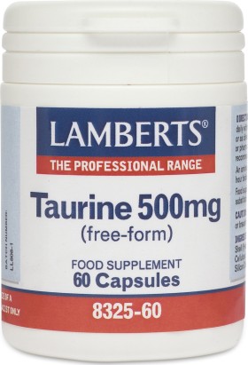 Lamberts Taurine 500mg 60caps