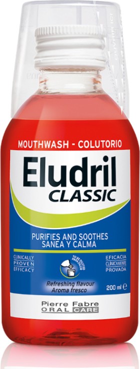 Eludril Classic Διάλυμα για Στοματικές Πλύσεις 200ml