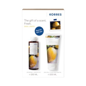 Korres PROMO PACK The gift of a scent Αφρόλουτρο Βασιλικός - Λεμόνι 250ml & Γαλάκτωμα Σώματος 200ml