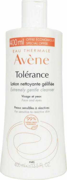Avene Lotion Tolerance Extremely Gentle Cleanser Face & Eyes για Ευαίσθητες Επιδερμίδες 400ml