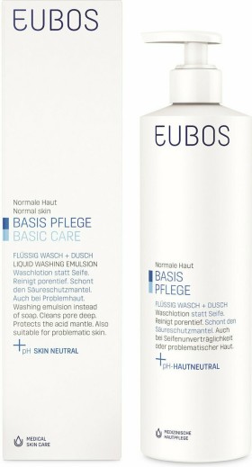 Eubos Blue Liquid Washing Emulsion Basic Care Καθαριστικό Προσώπου - Σώματος 400ml