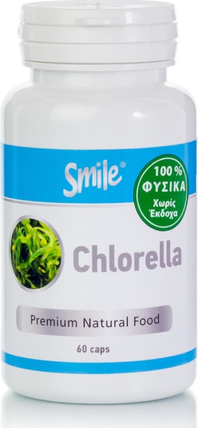 Smile Chlorella Χλωρέλλα 400mg Υπερτροφή για Αποτοξίνωση 60caps