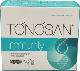 Uni-Pharma Tonosan Immunity για την Ενίσχυση του Ανοσοποιητικού 20 φακελίσκοι