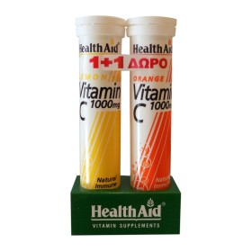 Vitamin C 1000mg 1+1 δώρο (αναβράζοντα δισκία)