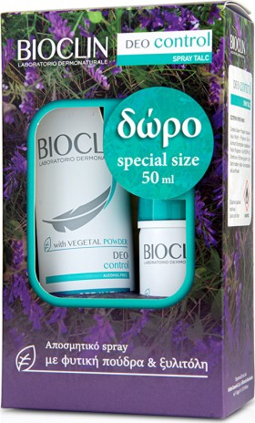 Bioclin PROMO PACK Deo Control Spray Talc 150ml & 50ml