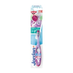 Jordan Kids Toothbrush Step by Step Soft, Μαλακή Παιδική Οδοντόβουρτσα 3-5 Ετών Μωβ 1τμχ