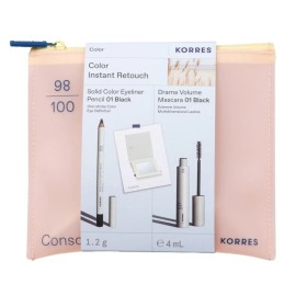 Korres PROMO 2026 Color Instant Retouch με Eyeliner Pencil 01 Black 1.2 gr & Volume Mascara 01 Black 4ml & Δώρο Καθρέφτης