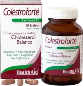 Health Aid Colestroforte Βοήθημα για τη Διατήρηση Φυσιολογικών Επιπέδων Χοληστερίνης 60tabs