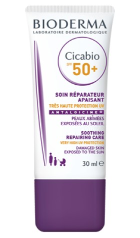 Bioderma Cicabio SPF50+ Αντηλιακή και Αναπλαστική κρέμα Προσώπου 30ml