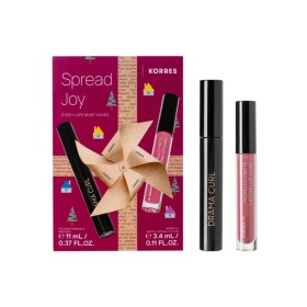 KORRES PROMO 2023 Spread Joy με Volcanic Minerals Drama Curl Mascara Black 9ml & Morello Matte Lasting Lip Fluid Damask Rose 10 3.4ml