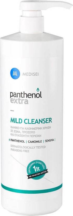 Panthenol Extra Mild Cleanser Αφρόλουτρο για Σώμα Πρόσωπο & Ευαίσθητη Περιοχή 1000ml