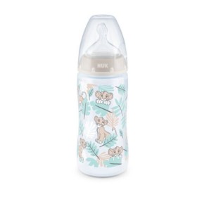 Nuk Πλαστικό Μπιμπερό First Choice Plus Θηλή Σιλικόνης M 6-18m Disney Lion King 300ml 1τμχ 10.741.764