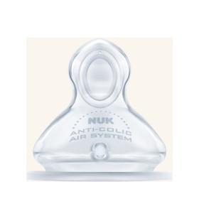 Nuk First Choice Plus Θηλή Σιλικόνης Μ Οπή για Γάλα με Βαλβίδα 0-6m 1τμχ 10.709.258