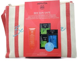 Apivita Bee Sun Safe PROMO PACK με Anti Spot & Anti Age Defence Face Cream SPF50 50ml & ΔΩΡΟ Express Beauty Face Mask Aloe 2x8ml & Hair Mask Hyaluronic Acid 20ml