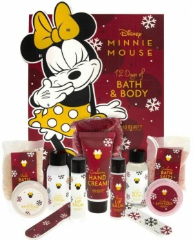 Mad Beauty Minnie Mouse 12 Days Σετ Περιποίησης Bath & Body Χριστουγεννιάτικο Ημερολόγιο 