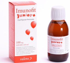 Imunofit Junior+ Σιρόπι για παιδιά Ενίσχυση Ανοσοποιητικού 120ml