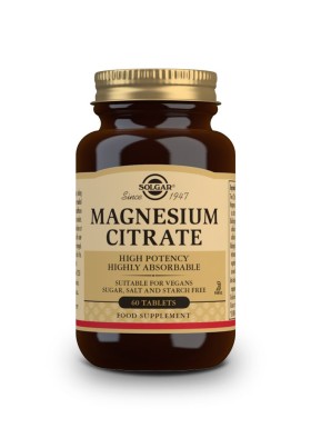 Solgar Magnesium Citrate 200mg 60tabs