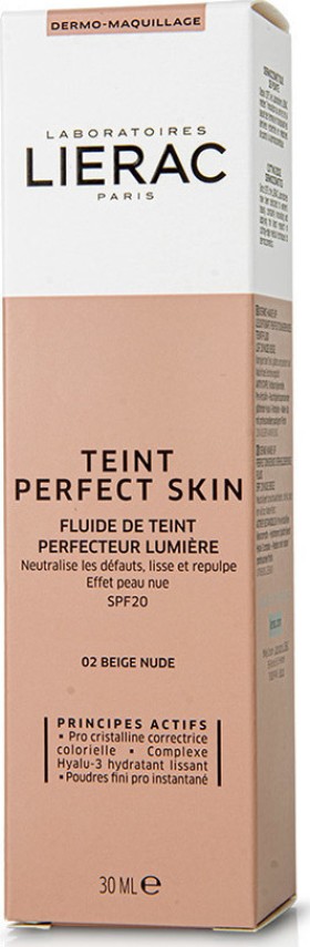 Lierac Teint Perfect Skin Perfecting Illuminating Foundation 02 Beige Nude 30ml