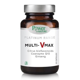 Power Of Nature Platinum Range Multi-Vmax Πολυβιταμίνη για Ενέργεια & Ενίσχυση του Ανοσοποιητικού 100mg 30caps