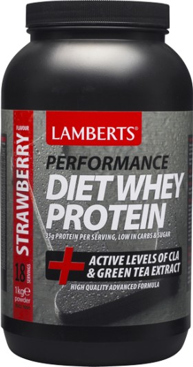 Lamberts Diet Whey Protein Strawberry Flavour 1Kgr Powder