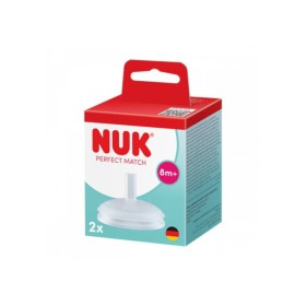 Nuk Perfect Match Καλαμάκι από Σιλικόνη για Μπιμπερό 8m+ 2τμχ 10.256.515