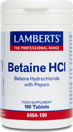 Lamberts Betaine HCl 324mg 180tabs
