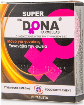 Medichrom Super Dona Φυσικός Ενισχυτής για τη Γυναικεία Libido 20tabs