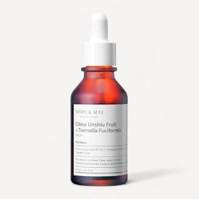 Mary & May Citrus Unshiu + Tremella Fuciformis Serum, Ορός Προσώπου για Κηλίδες & Λεύκανση 30ml