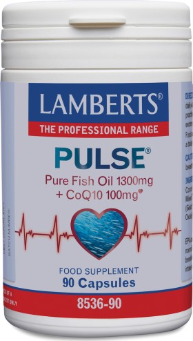 Lamberts Pulse Pure Fish Oil 1300mg & CoQ10 100mg 90caps