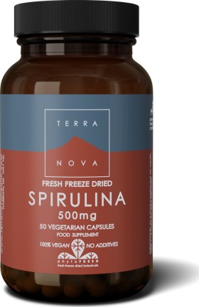 TerraNova Spirulina 500mg 50 φυτικές κάψουλες