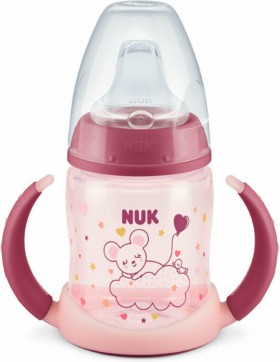 Nuk First Choice Μπιμπερό Εκπαίδευσης 6-18m Night Ροζ 150ml 10.743.910