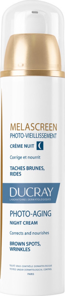 Ducray Melascreen Photo-Aging Night Cream Αντιγηραντική Κρέμα Νύχτας κατά των Πανάδων 50ml