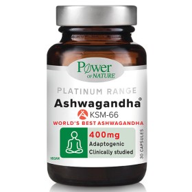 Power Health Platinum Range Ashwagandha KSM-66 Συμπλήρωμα με Εκχύλισμα Ασβαγκάνθας 400mg 30caps