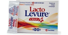 Uni-Pharma Lacto Levure Cran με Προβιοτικά & Cranberries 20 φακελίσκοι