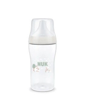 Nuk Πλαστικό Μπιμπερό Perfect Match Κατά των Κολικών με Θηλή Σιλικόνης M για 3m+ Λευκό 260ml 10.216.328