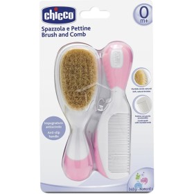 Chicco Βούρτσα - Χτένα απο φυσική τρίχα ρόζ 06569-10